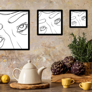 Regard - Impression carrée