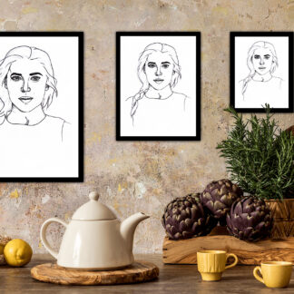 Femme aux points - Impression