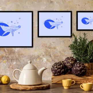 Baleine bleue - Impression