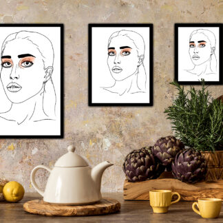 Femme Orange - Impression