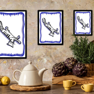 Chat bleu - Impression