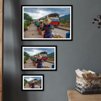 L'arrivée du train - tirage haute qualité