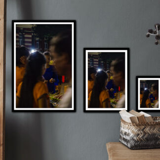 Le marché de nuit - tirage haute qualité